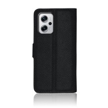 Etui Portefeuille Zanae Noir pour Poco X4 GT et Redmi Note 11T Pro