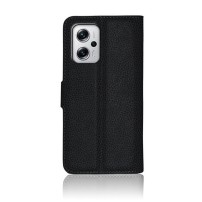 Etui Portefeuille Zanae Noir pour Poco X4 GT et Redmi Note 11T Pro