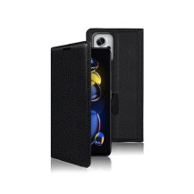 Etui Portefeuille Zanae Noir pour Poco X4 GT et Redmi Note 11T Pro