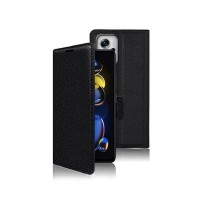 Etui Portefeuille Zanae Noir pour Poco X4 GT et Redmi Note 11T Pro