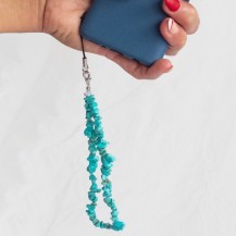 Bijou Aquamarine turquoise pour téléphone