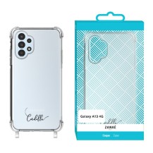Coque transparente avec anneaux pour Galaxy A13 4G