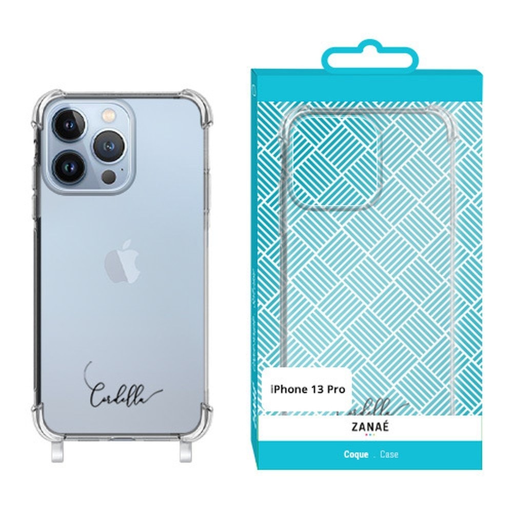 Coque transparente avec anneaux pour iPhone 13 Pro
