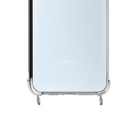 Coque transparente avec anneaux argentés pour Galaxy A13