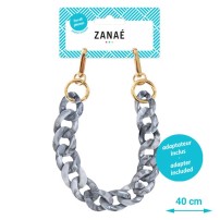 Chaîne-bijou Turtle Grey S sur fond blanc