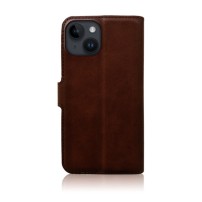 Etui Portefeuille pour iPhone 14 couleur marron