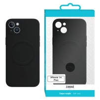 Coque compatible MagSafe noire pour iPhone 14 Plus
