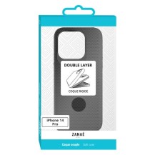 Coque Double Layer noire pour iPhone 14 Pro