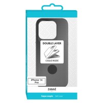 Coque Double Layer noire pour iPhone 14 Pro