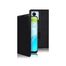 Étui portefeuille Zanae noir pour Realme C30