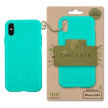 Coque Organik verte menthe compatible iPhone X et XS