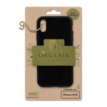 Coque Organik noire pour iPhone X/XS de face