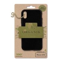 Coque Organik noire pour iPhone X/XS de face