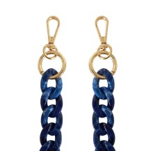 Chaine-bijou Deep Ocean L en bleu saphir