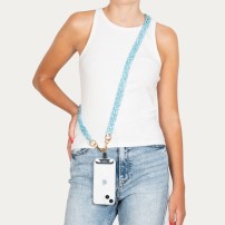 Chaine-bijou Caraibe Vibe L en bleu clair