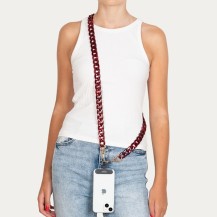 Chaîne-bijou Coral red L universelle élégante rouge