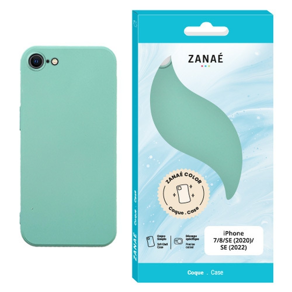 Coque protectrice Zanae Color menthe pour iPhone