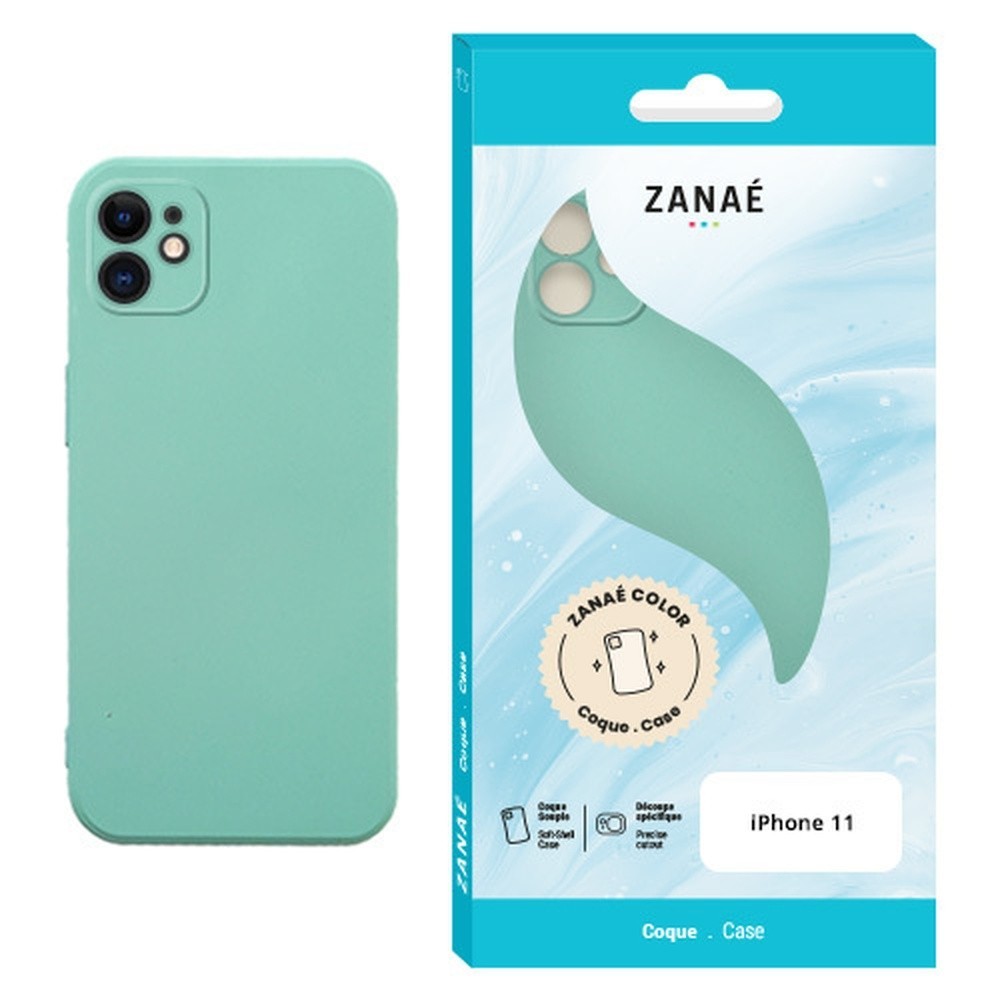 Coque Zanae Color Menthe pour iPhone 11