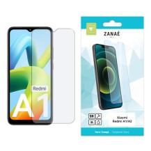 Vue avant du film protecteur en verre trempé pour Redmi A1 et A2