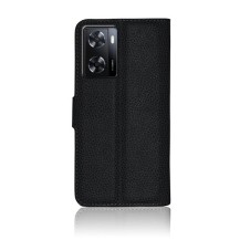 Etui Portefeuille Zanae noir pour Oppo A57 5G / A77 5G