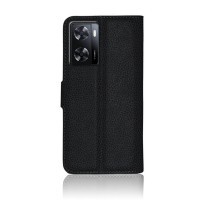 Etui Portefeuille Zanae noir pour Oppo A57 5G / A77 5G