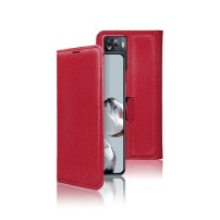 Zanae Wallet Rouge pour Oppo A77 5G