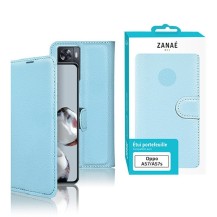Housse Zanae Wallet bleu clair pour Oppo A77 5G
