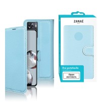 Housse Zanae Wallet bleu clair pour Oppo A77 5G
