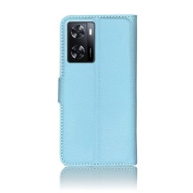 Housse Zanae Wallet bleu clair pour Oppo A77 5G