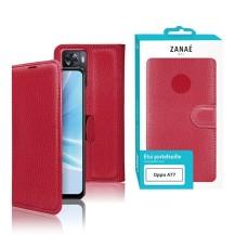 Zanae Wallet Rouge pour Oppo A57 4G