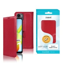 Etui portefeuille Zanae rouge pour Redmi A1 et A2