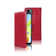 Etui portefeuille Zanae rouge pour Redmi A1 et A2