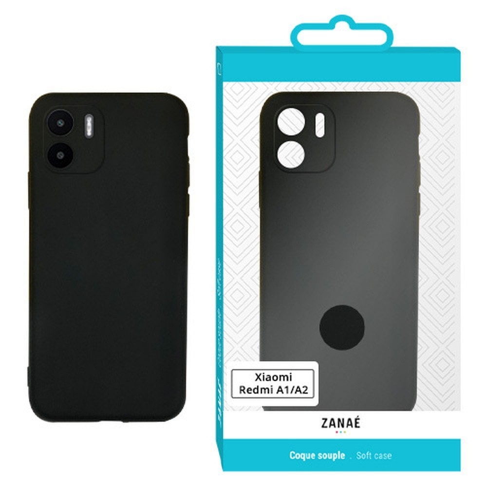 Coque Zanae Color pour Redmi A1 et A2 en noir