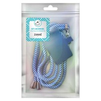 Cordon universel In the navy en marine et blanc