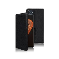 Étui portefeuille Zanae noir pour Oppo A96 et Realme 9i offrant protection et élégance