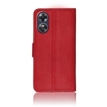 Étui Portefeuille Rouge pour Oppo A17