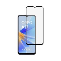 Film de protection verre trempé Full Cover pour Oppo A17 en noir