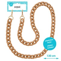 Chaîne-bijou gros maillons camel