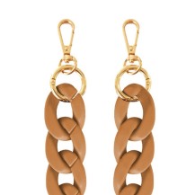 Chaîne-bijou gros maillons camel