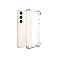 Coque silicone transparente avec coins renforcés pour Galaxy S23