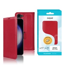Etui Portefeuille Zanae Rouge pour Galaxy S23 Plus