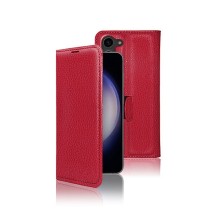 Etui Portefeuille Zanae Rouge pour Galaxy S23 Plus