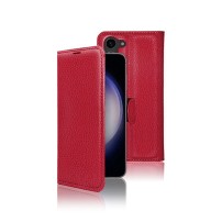 Etui Portefeuille Zanae Rouge pour Galaxy S23 Plus