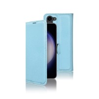 Etui portefeuille bleu clair pour Galaxy S23 Plus