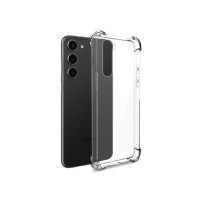 Coque en silicone transparente avec coins renforcés pour Galaxy S23 Plus