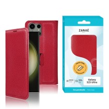 Etui Portefeuille Zanae rouge pour Galaxy S23 Ultra