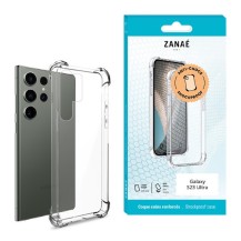 Coque silicone transparente avec coins renforcés pour Galaxy S23 Ultra