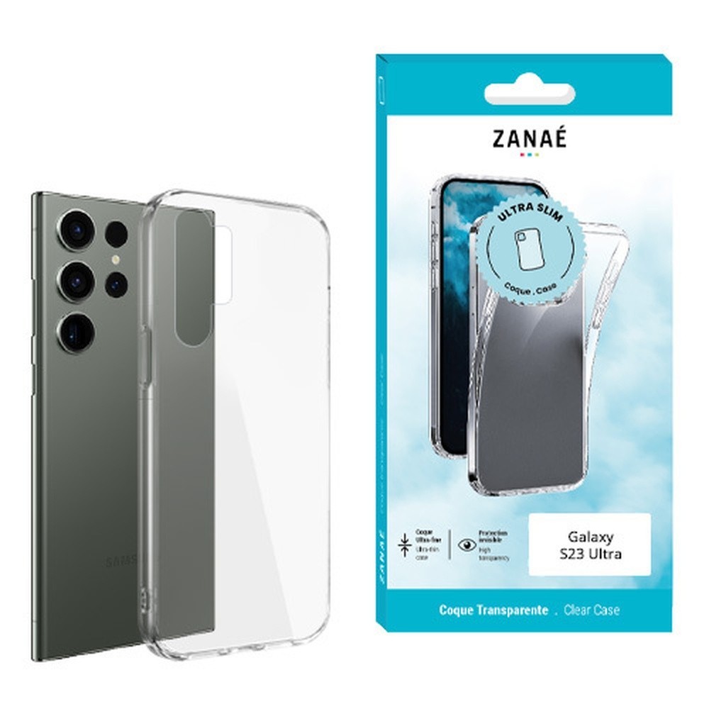 Coque transparente Softgel pour Galaxy S23 Ultra