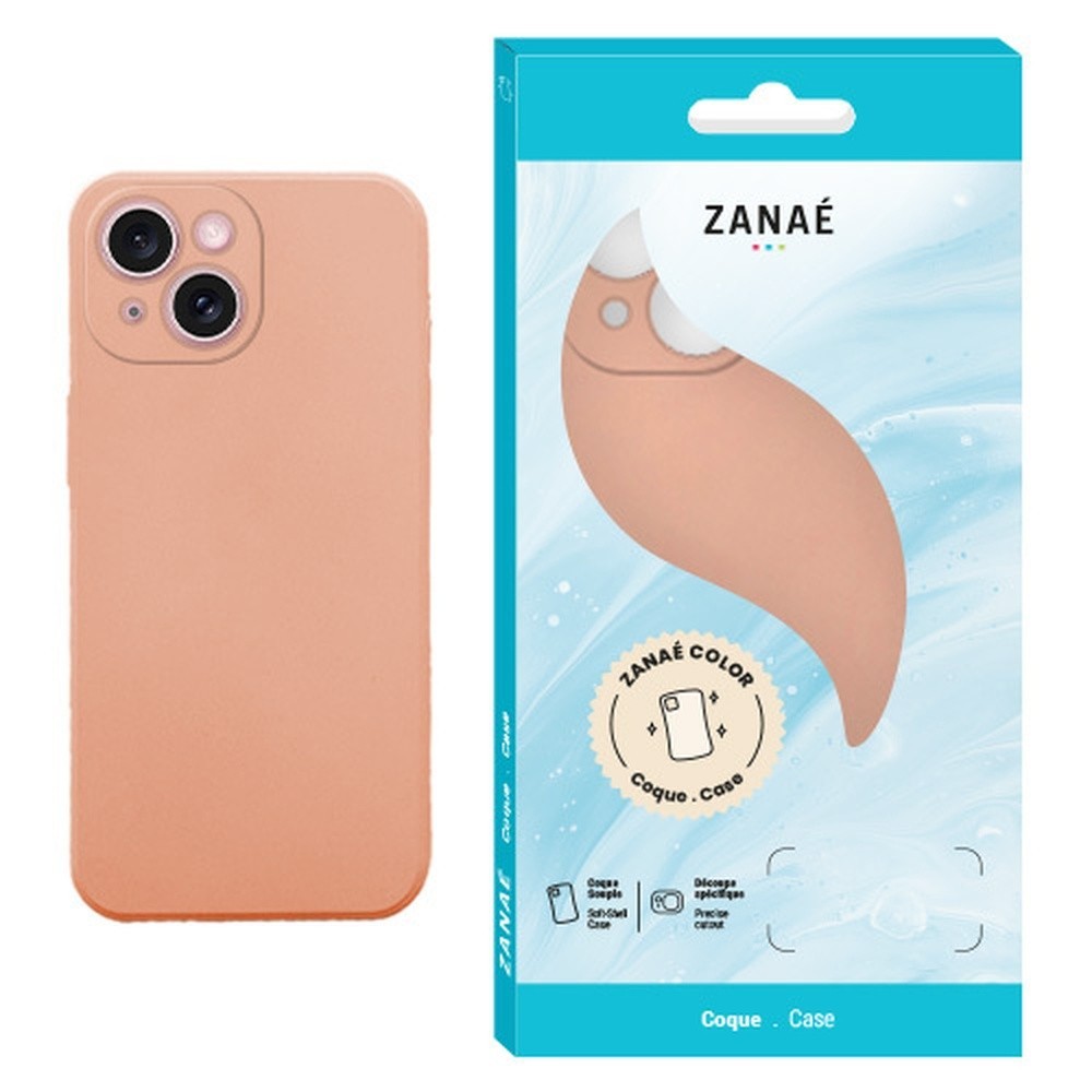 Coque Zanae Color Rose compatibilité Galaxy A14