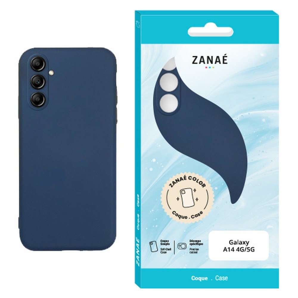 Coque Zanae Color marine pour Galaxy A14